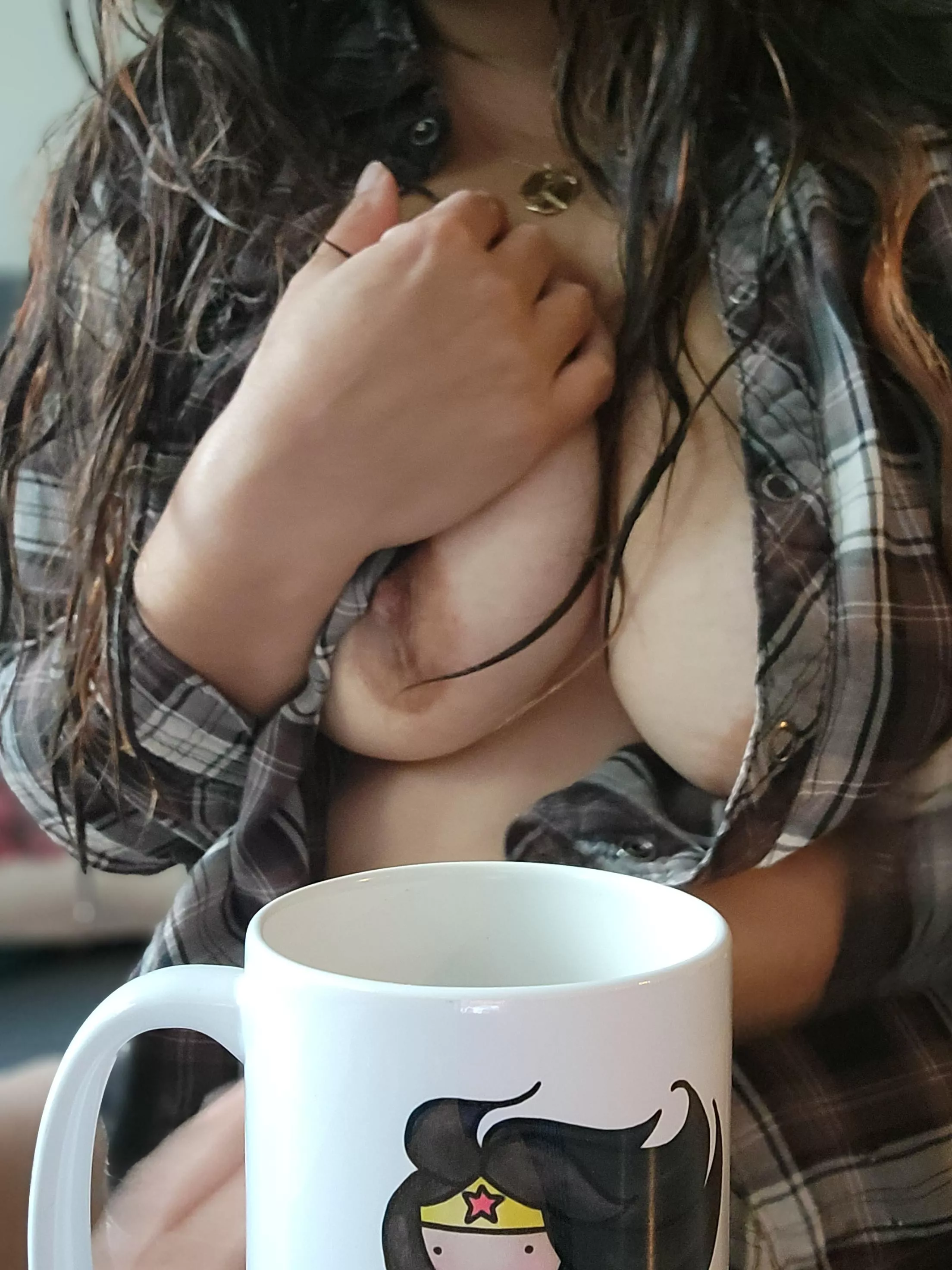 Just threw on my flannel after a hot shower. posted by JVivFun