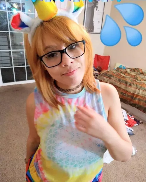 Just to a facial after riding a unicorn cock UwU by Empresskitten12