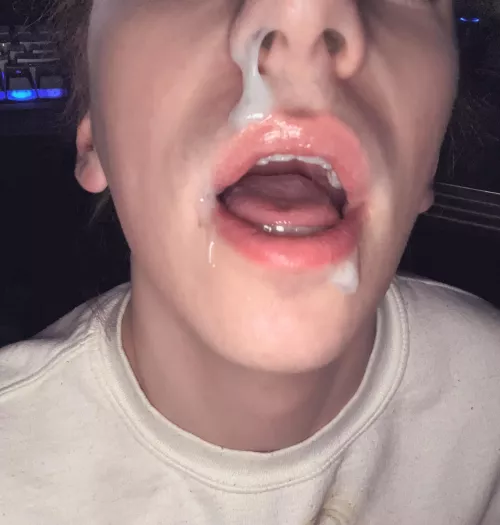 Just took daddy’s morning load from under his desk 😈 by Matth4242