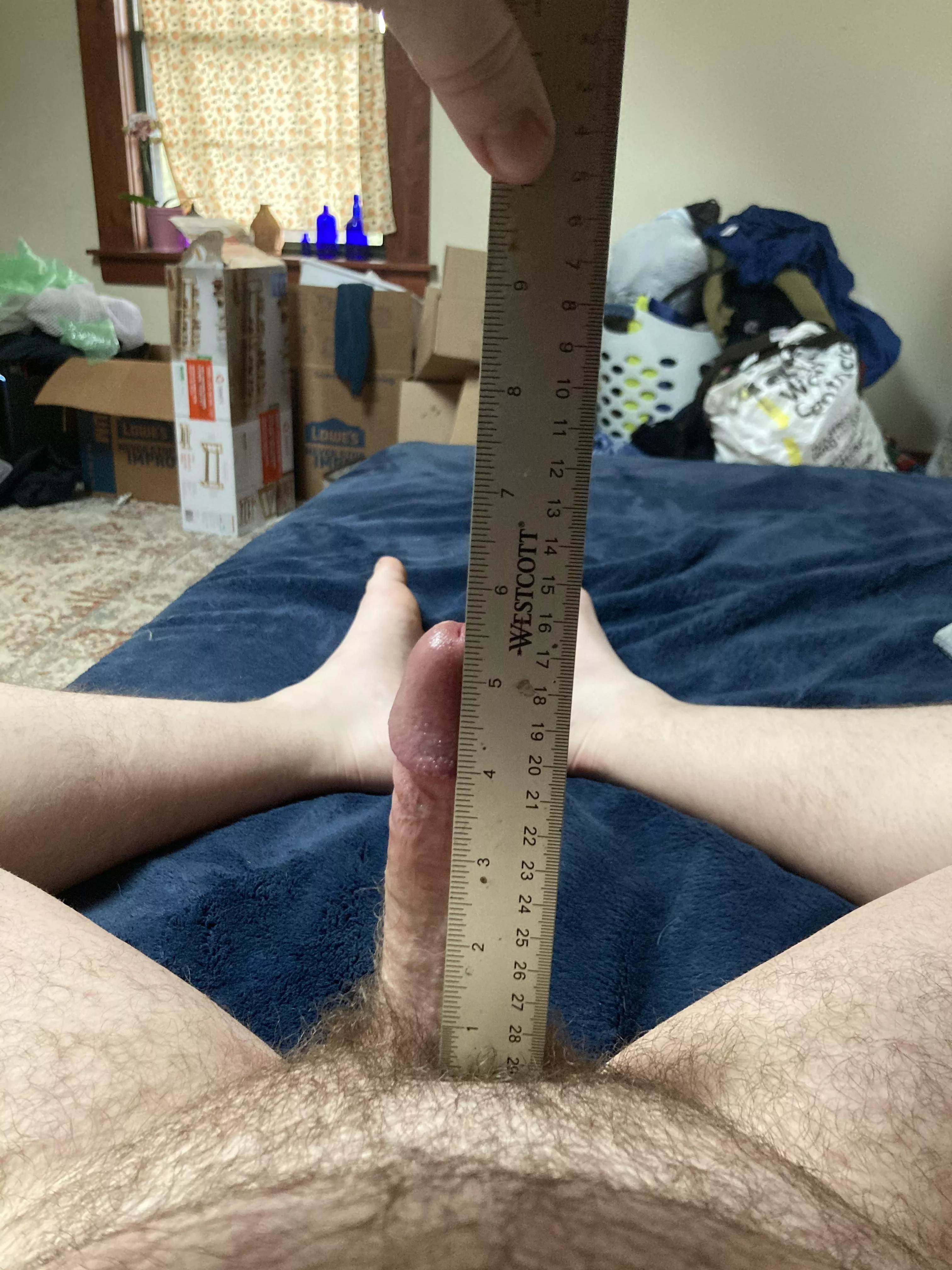 Just under 6 inches posted by Tingram95