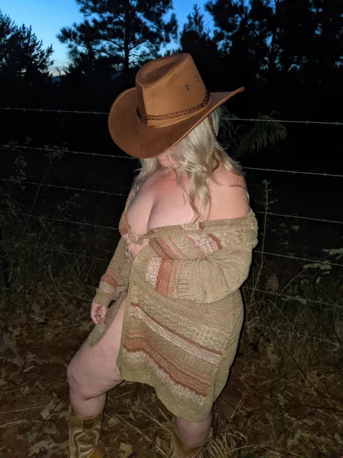 Just walking through the fields. Hope my neighbors weren't looking by theblondehiker