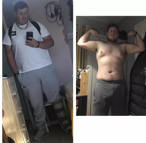 Just wanted to share a little pic of my journey so far these pics being a few months apart (me currently on the right) by JambaJuice100