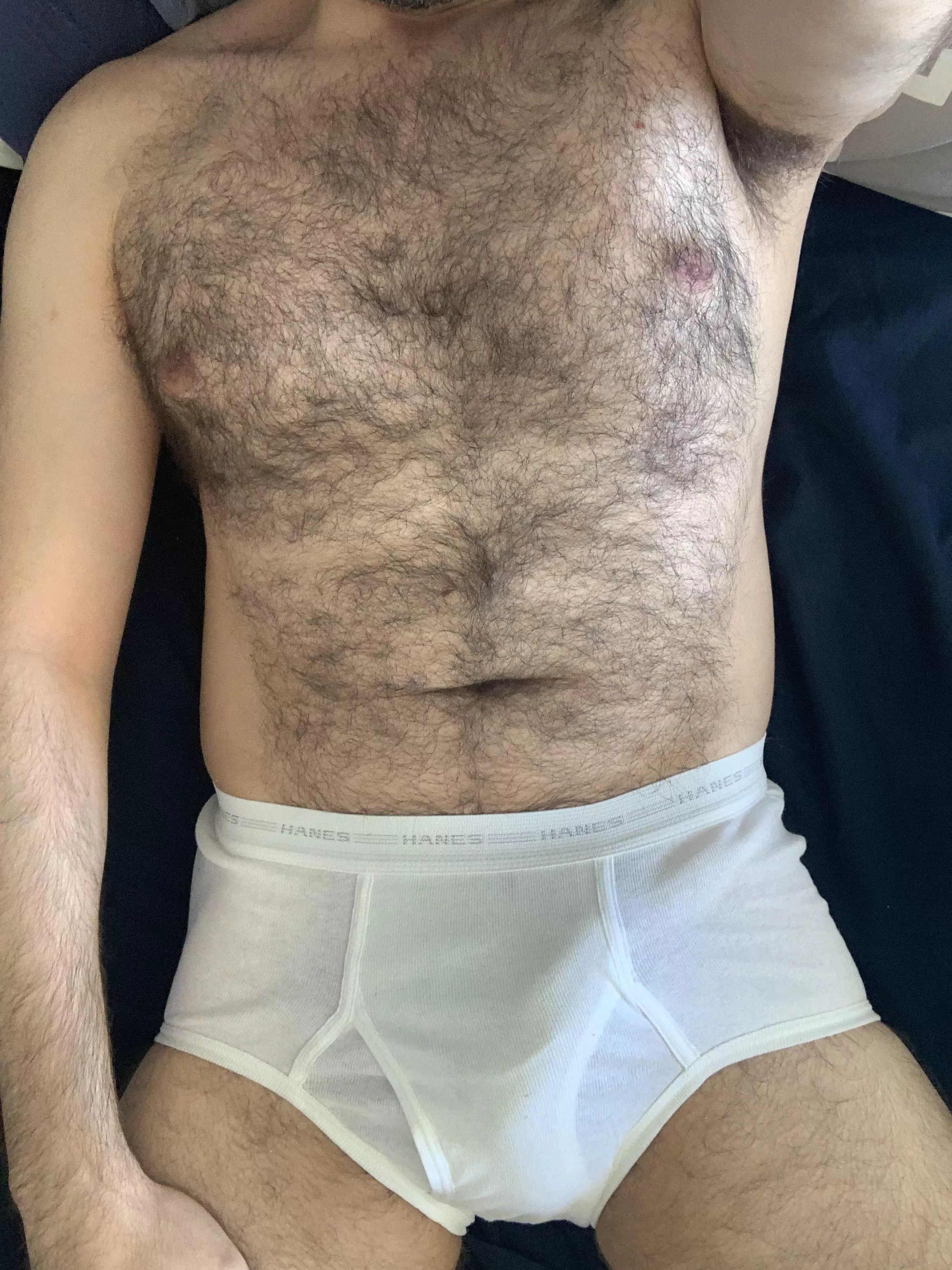 Just wearing briefs and fur ☺️ posted by Gayyyfun