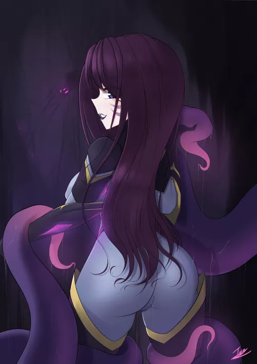 Kai’sa loves tentacles (female) [OC] by Aiglinou