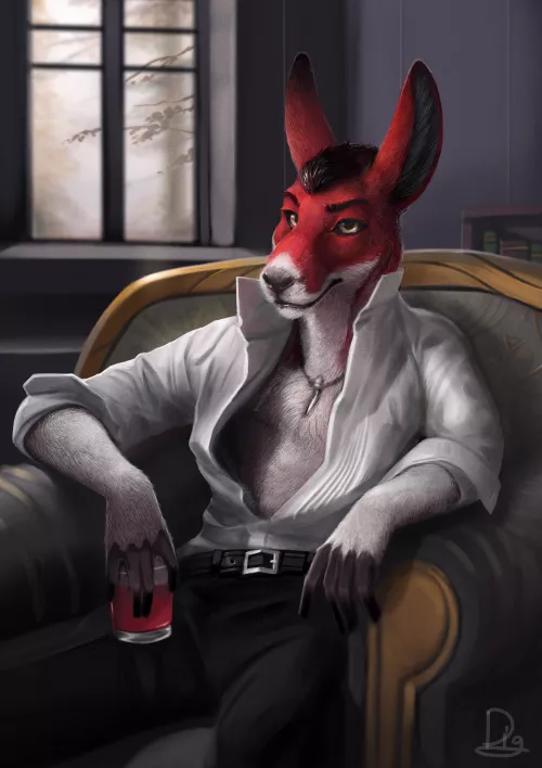 Kangaroo commission by DiggerTheFox