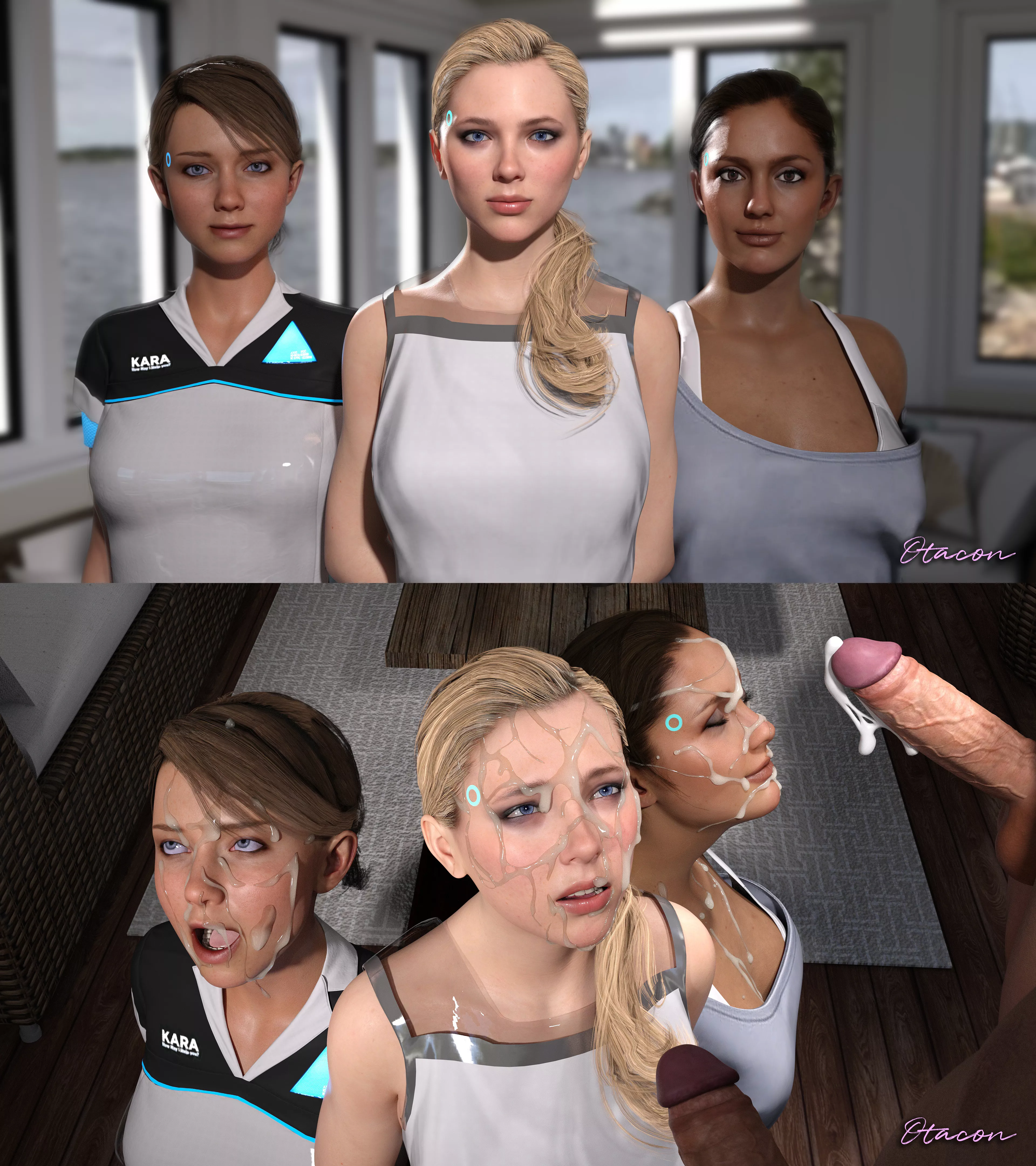 Kara, Chloe, North (Otacon) [Detroit: Become Human] posted by pouli-