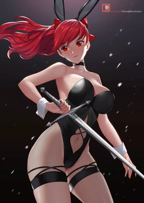 Kasumi Fishnet Bunny Girl (Chungmechanic) [Persona] by sequence_string