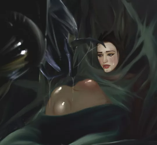 Kat dennings not having a good time, art by me @__arcanemortem__ by arcanemortem