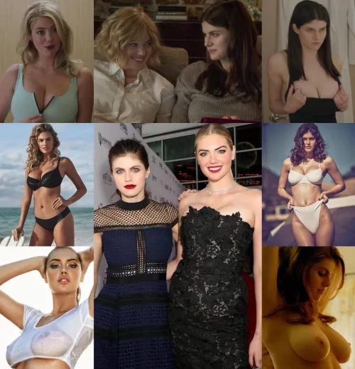 Kate Upton and Alexandria Daddario (Hall of Fame of this Sub) by vagabond_demon