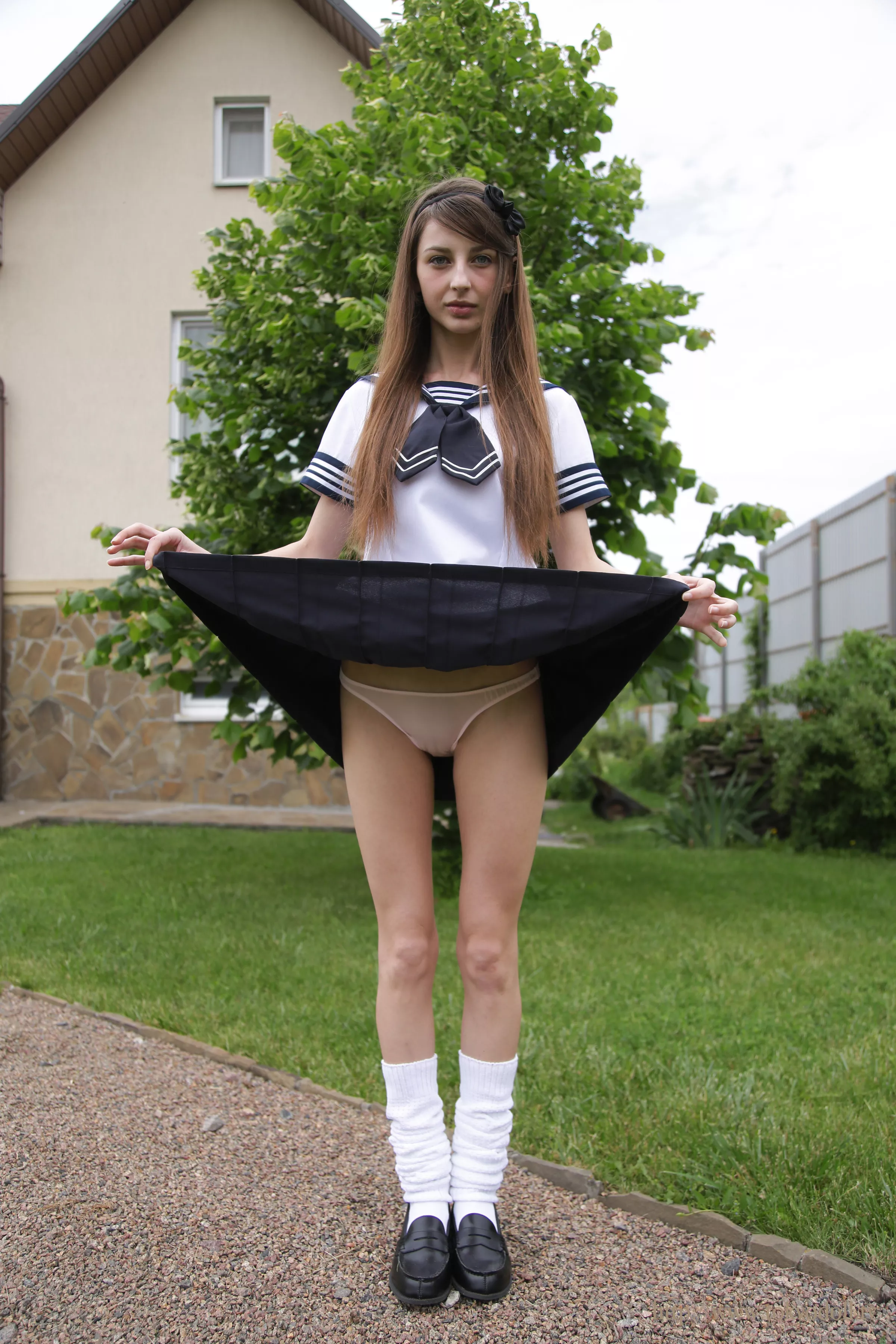 Katerina A, set 001A japanese school uniform upskirt posted by bosomcake