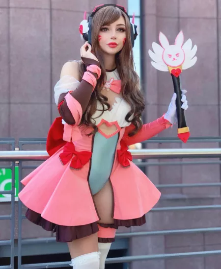 Katsumicos as Magical Girl D.Va (Overwatch) by lIsHOrTh