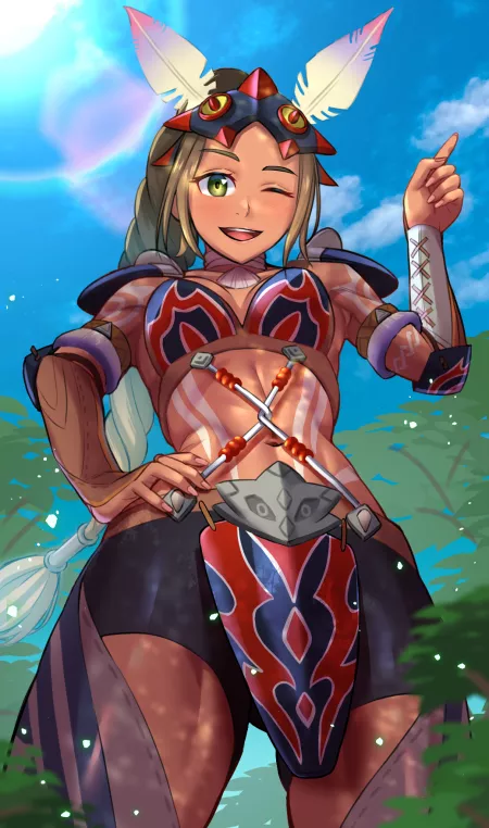 Kayna (@koto54576897) [Monster Hunter] by elee0228