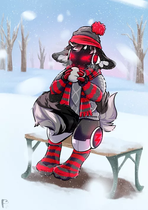 Keep Warm With Cocoa | Comm Drawn By Me (@Pandoodle_Arts) by GummiPeet