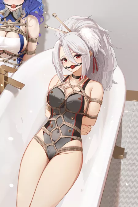 Keeping the battleships clean by Hamimelon-is-sweet