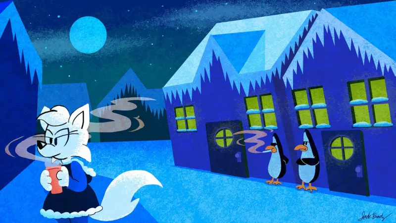 Keeping warm in the cool village by jackchickengravy