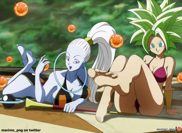 Kefla and Vados [Dragon Ball super] (marimo_png) by Marimo-png