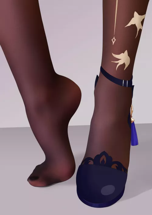 Keqing [Genshin Impact] by (sym) by Faoovo