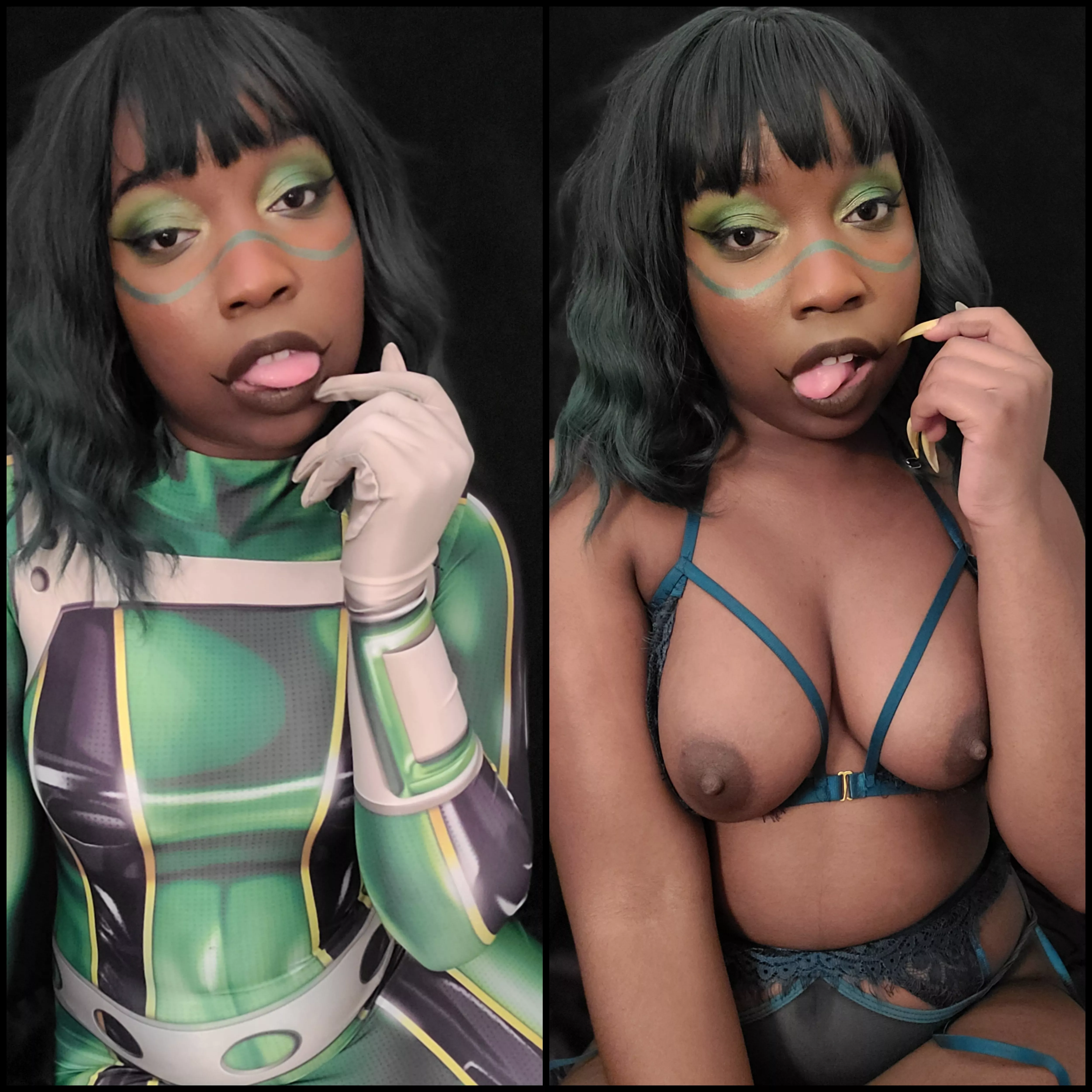 Kero kero ~ 🐸 (tsuyu asui by u/naughtyg0dd3ss) [OC] posted by naughtyg0dd3ss