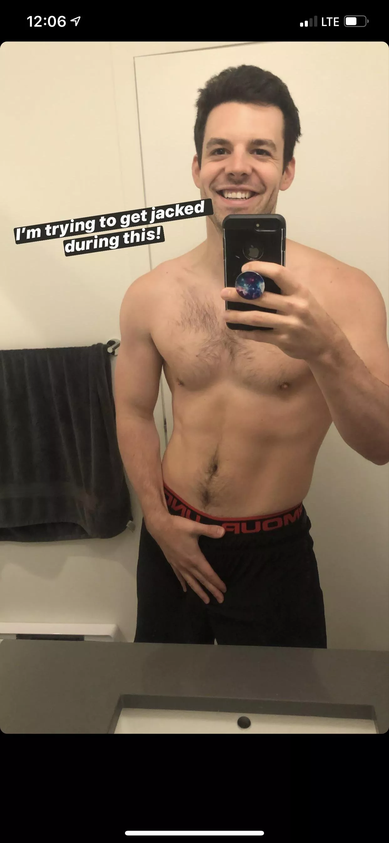 Kevin looking fine on his insta story 👀 posted by huff_le_puff69