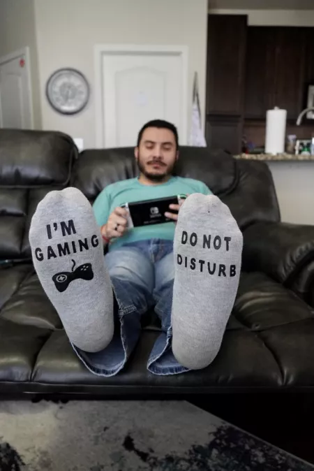 Kicking back playing some Switch 💖 by twistedmonkey07