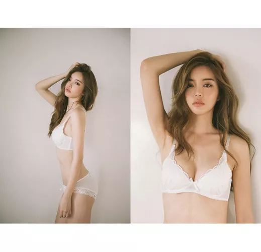 Kim Jinhee in white lingerie by _A-L_