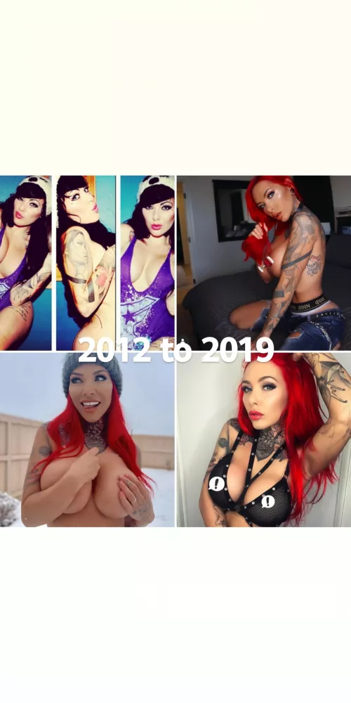 Kimberleyannphoto on IG 7 yeras in the making. She is gorgeous at the start bit has done her self proud with they bolt ons. by statuesqueoperate