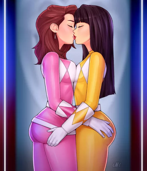 Kimberly Hart and Trini Kwan when no else is around (Loodncrood) [Mighty Morphin Power Rangers] by TygerPowers75
