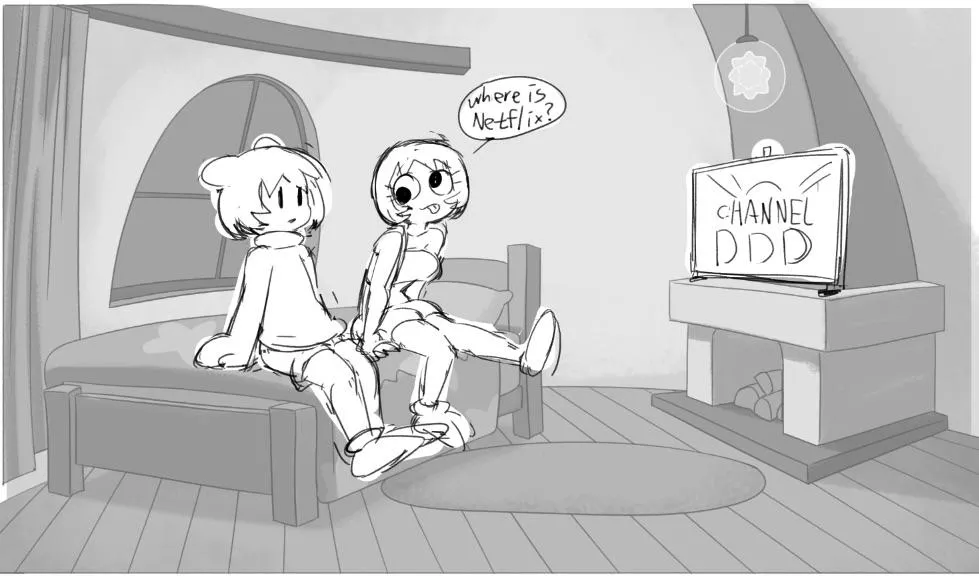 Kirby and Gooey sketch posted by LimboFall