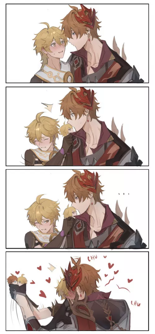 Kiss 😘 (Genshin Impact) by samuelcroff