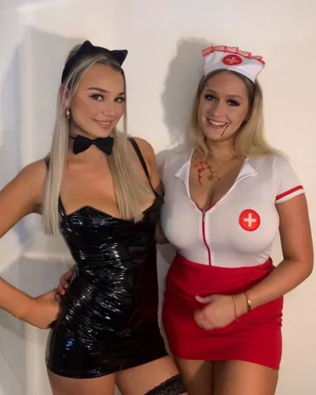 Kitty Kat vs Lovely Nurse by bibaz79