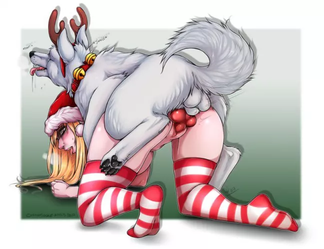 Knotty girl getting into the Christmas spirit (ThighsocksAndKnots) by Just4Friends69