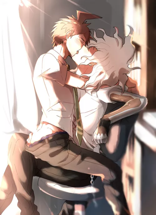 Komahina kiss (Danganronpa) by AlbertMendez442