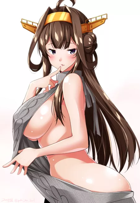 Kongou [Kancolle] (x-post /r/OneTrueKongou) by KenadianH