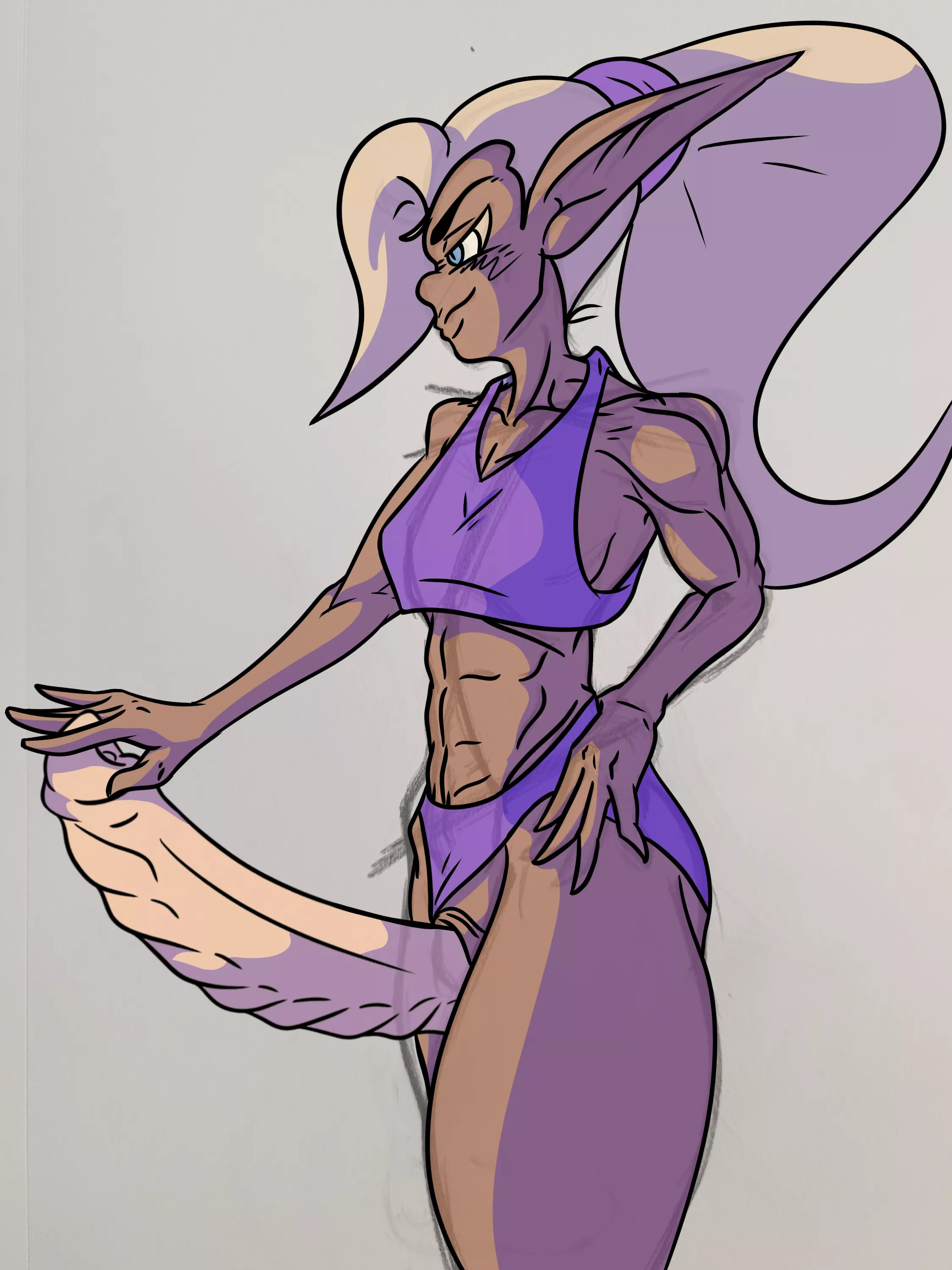 Koretsu presenting her rod proudly (CreamyCoffeeArtist) posted by CreamyCoffeeArtist