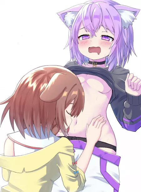 Korone is having fun with Okayu [Hololive] by rovidee