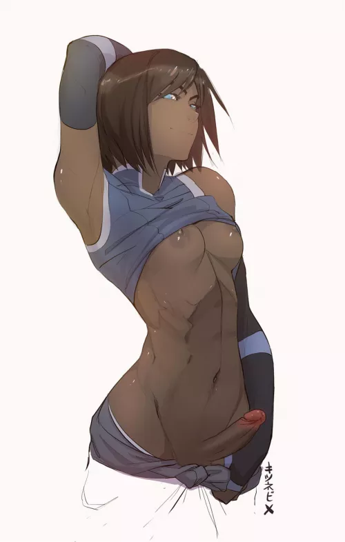 Korra showing off by 0pm_me_your_nudes0