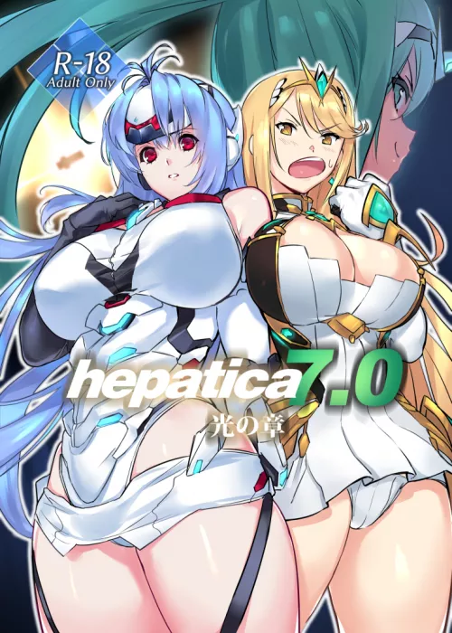 Kos-Mos and Mythra looking thicker featuring Pneuma by Terran117