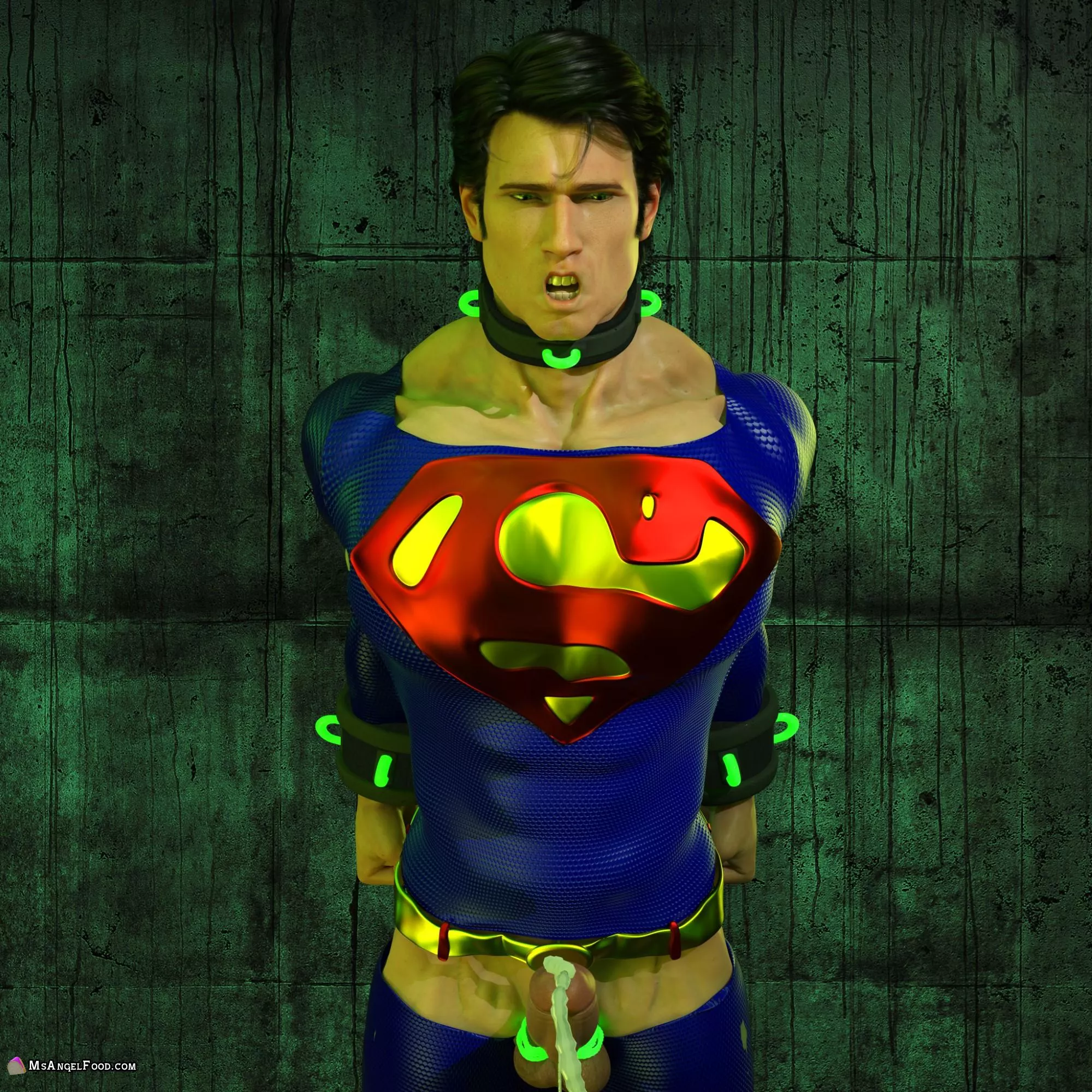 Kryptonite makes for some painful Superman ball torture posted by msangelfood