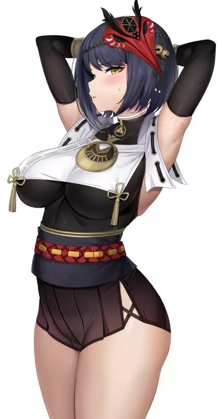 Kujou Sara [Genshin Impact] (Tem10) by Lewdeology