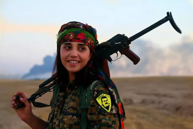 Kurdish YPG fighter by erich352