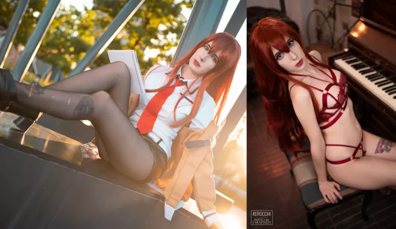 Kurisu Makise on/off from Steins Gate by Kerocchi by kerocchi