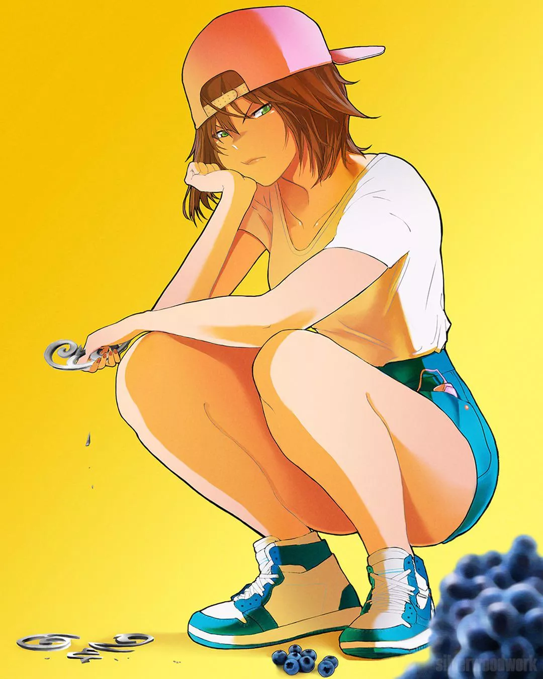 Kyu in her human disguise! I hope you have enough hunie to buy her a new fairy clip.. drawn by Silverwoodworks! posted by Tootiredtowrite