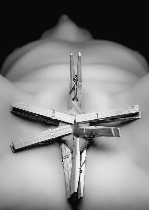 Labia hangers by tapednude