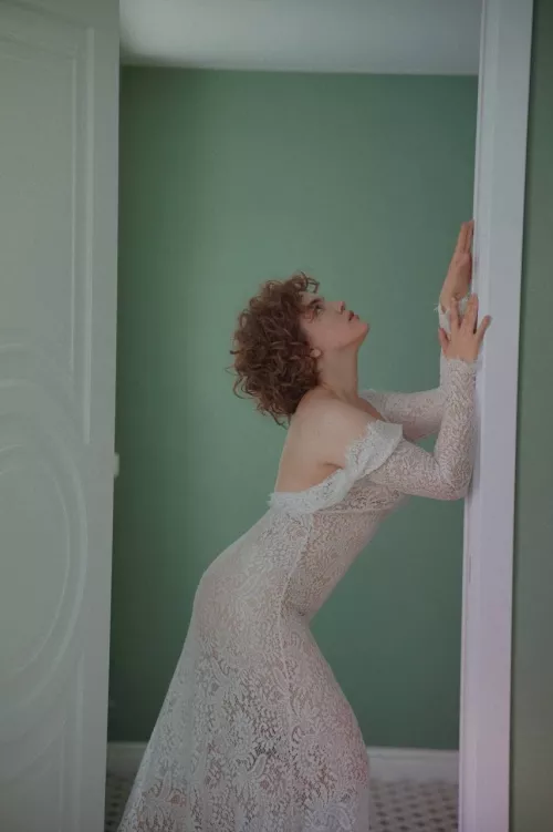 Lace dresses tear so easily, would you try?😏❤️My FREE OnlyFans page link in comments and bio by NeedleworkerDue7641