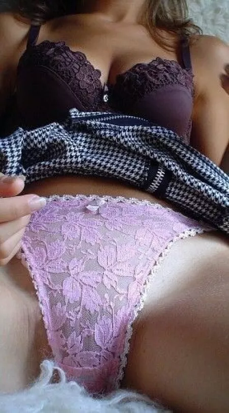 Lacy pink floral by panty_overload