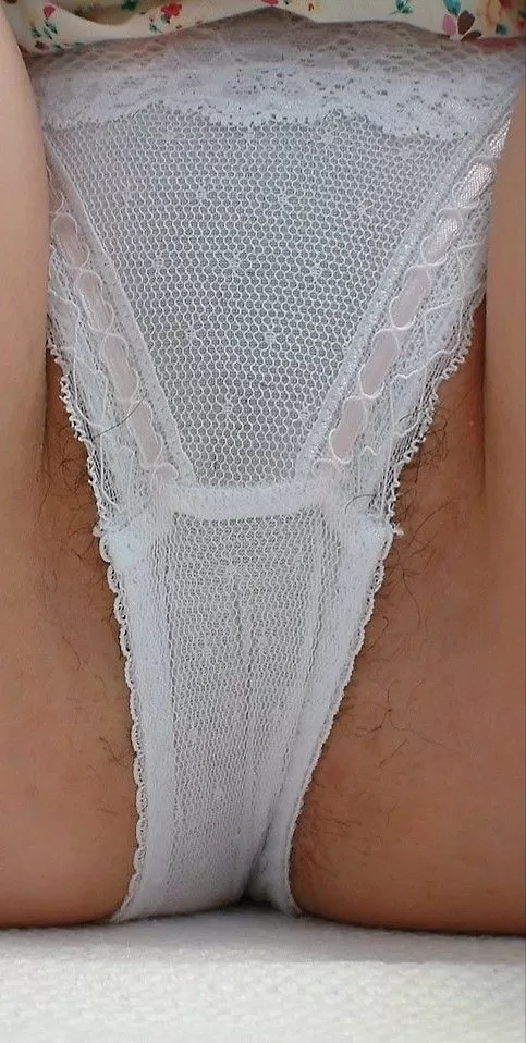 Lacy white gusset posted by panty_overload