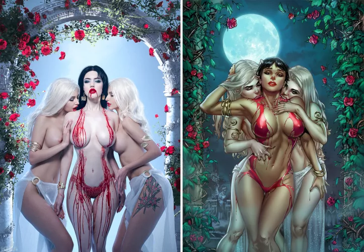 Lada Lyumos as Vampirella by LadaLyumos