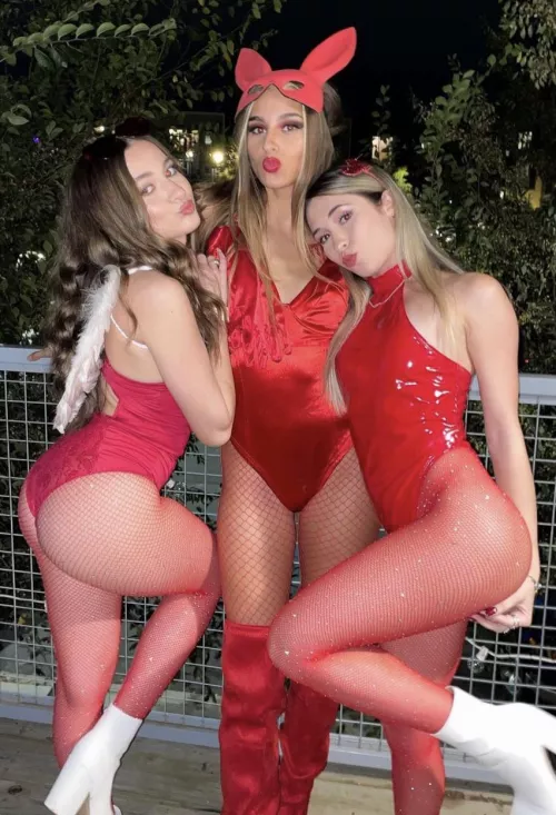 Ladies in red by UpvoteAndDownvoteBro