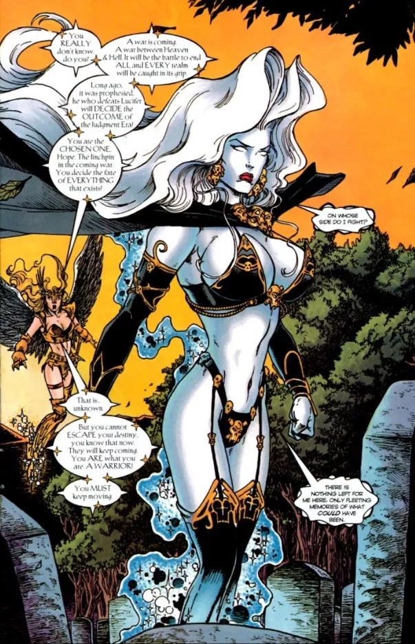 Lady Death's Black/Gold Outfit [Lady Death: The Odyssey #4] posted by lordhater1
