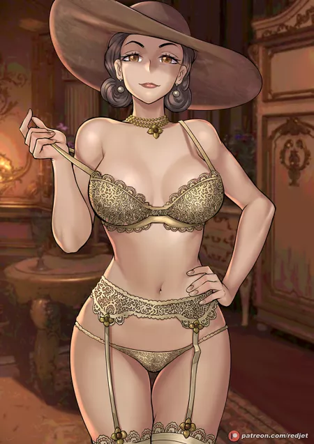 Lady Dimitrescu, you're trying to seduce me. Aren't you? [Resident Evil Village] by DidacticDalek